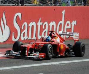 Puzzle de Fernando Alonso - Ferrari - Gran Premio de Italia 2012, 3er Clasificado