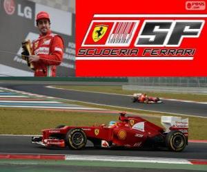 Puzzle de Fernando Alonso - Ferrari - Gran Premio de Corea del Sur 2012, 3er Clasificado