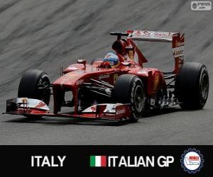 Puzzle de Fernando Alonso - Ferrari - Gran Premio de Italia 2013, 2º Clasificado