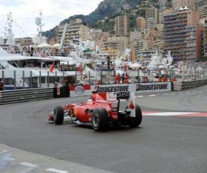 Puzzle de Fernando Alonso - Ferrari - Monte-Carlo 2010