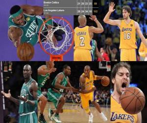 Puzzle de Final NBA 2009-10, 1er Partido, Boston Celtics 89 - Los Angeles Lakers 102