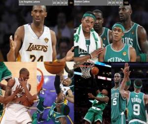 Puzzle de Final NBA 2009-10, 2º Partido, Boston Celtics 94 - Los Angeles Lakers 103