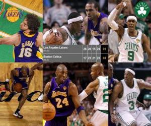 Puzzle de Final NBA 2009-10, 3er Partido, Los Angeles Lakers 91 - Boston Celtics 84