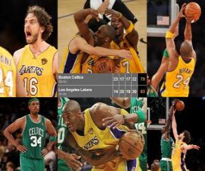 Puzzle de Final NBA 2009-10, 7º Partido, Boston Celtics 79 - Los Angeles Lakers 83