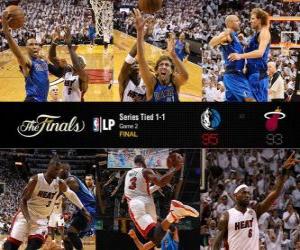Puzzle de Finales NBA 2011, 2º Partido, Dallas Mavericks 95 - Miami Heat 93