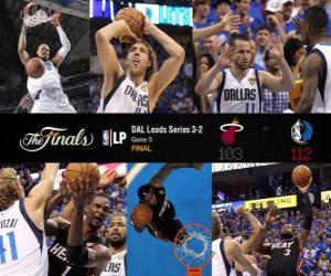 Puzzle de Finales NBA 2011, 5º Partido, Miami Heat 103 - Dallas Mavericks 112
