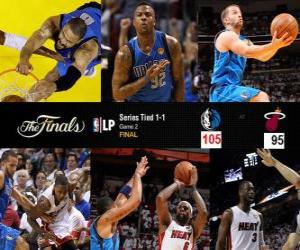Puzzle de Finales NBA 2011, 6º Partido, Dallas Mavericks 105 - Miami Heat 95
