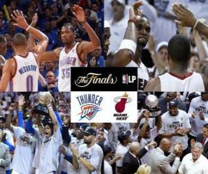 Puzzle de Finales NBA 2012 - Oklahoma City Thunder vs Miami Heat
