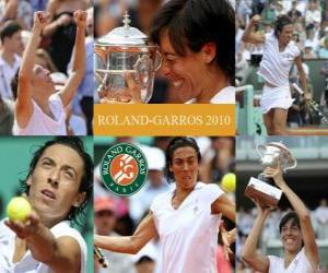 Puzzle de Francesca Schiavone Campeona Roland Garros 2010