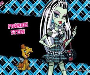Puzzle de Frankie Stein, la hija del Monstruo Frankenstein y su novia tiene 15 días de edad