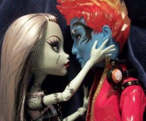 Puzzle de Frankie Stein y Hold Hyde, pareja de Monster High