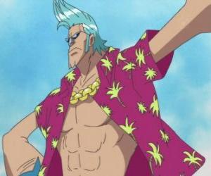 Puzzle de Franky Cutty Flam, un cyborg con fuerza sobrehumana