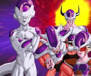 Puzzle de Freeza, un supervillano y gran enemigo de Goku que puede vivir flotando en el espacio exterior