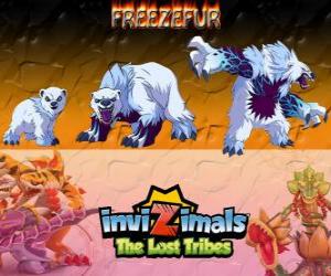 Puzzle de Freezefur, última evolución. Invizimals Las Tribus Perdidas. Una enorme bestia, violenta y fiera