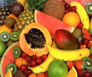 Puzzle de Frutas tropicales