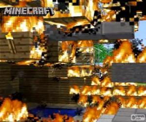 Puzzle de Fuego de Minecraft