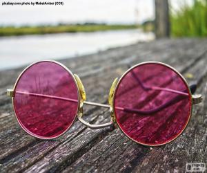 Puzzle de Gafas de sol rosas