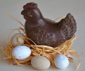 Puzzle de Gallina de Pascua