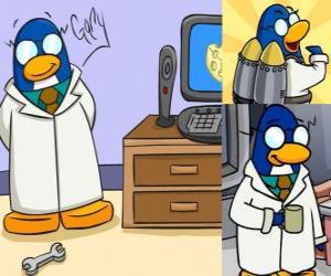 Puzzle de Gary el inventor local de Club Penguin