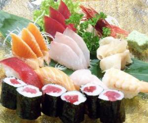 Puzzle de Gastronomia japonesa Sushi