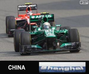 Puzzle de Giedo van der Garde - Caterham - Shanghai 2013