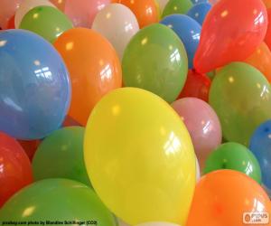 Puzzle de Globos para una fiesta