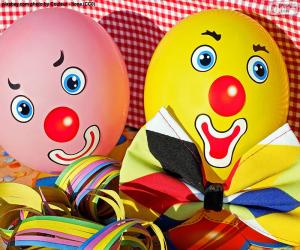 Puzzle de Globos payaso