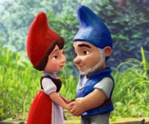 Puzzle de Gnomeo y Julieta