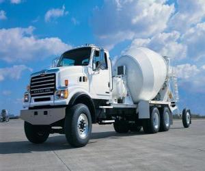 Puzzle de Gran camión hormigonera