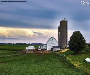 Puzzle de Granja en Wisconsin, Estados Unidos