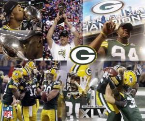 Puzzle de Green Bay Packers celebran su victoria en la Super Bowl 2011