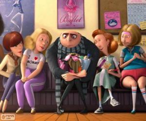 Puzzle de Gru junto a otras madres