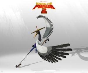 Puzzle de Grulla es el más pragmático del grupo. Reticente a recurrir a la violencia, es del tipo de aves que piensan primero y golpean después