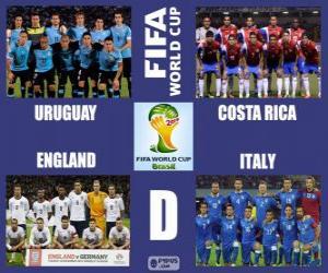 Puzzle de Grupo D, Brasil 2014