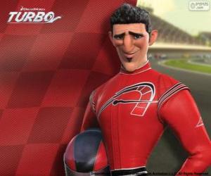 Puzzle de Guy Gagné, un corredor francocanadiense, campeón en Indy 500