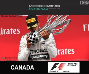 Puzzle de Hamilton G.P. Canadá 2015