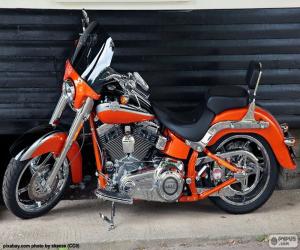 Puzzle de Harley Davidson naranja