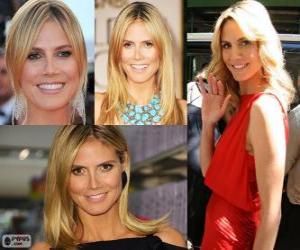 Puzzle de Heidi Klum es una modelo alemana