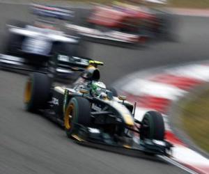Puzzle de Heikki Kovalainen - Lotus - Shanghai 2010