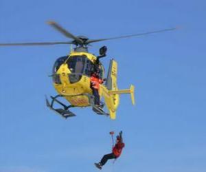 Puzzle de helicóptero de emergencia