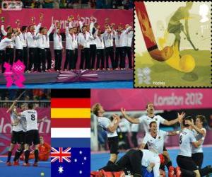 Puzzle de Hockey hierba masc LDN12