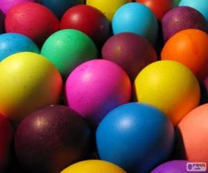 Puzzle de Huevos de Pascua de colores