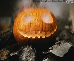Puzzle de Humeante calabaza de Halloween
