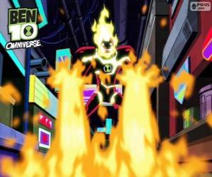 Puzzle de Infierno, Fuego, Ben 10 Omniverse