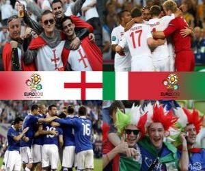 Puzzle de Inglaterra - Italia, cuartos de final, Euro 2012