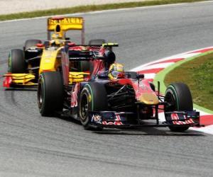 Puzzle de Jaime Alguersuari - Toro Rosso - Barcelona 2010