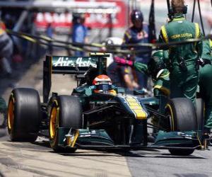 Puzzle de Jarno Trulli - Lotus - Barcelona 2011