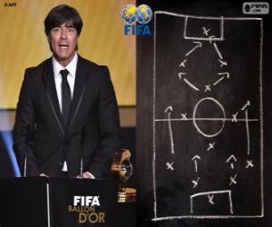 Puzzle de Joachim Loew entrenador del Año FIFA 2014 de fútbol masculino