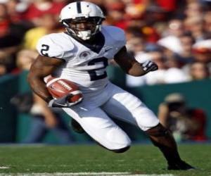 Puzzle de Jugador corriendo con el balón en la mano