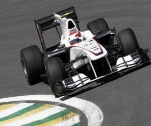 Puzzle de Kamui Kobayashi - Sauber - Interlagos 2010